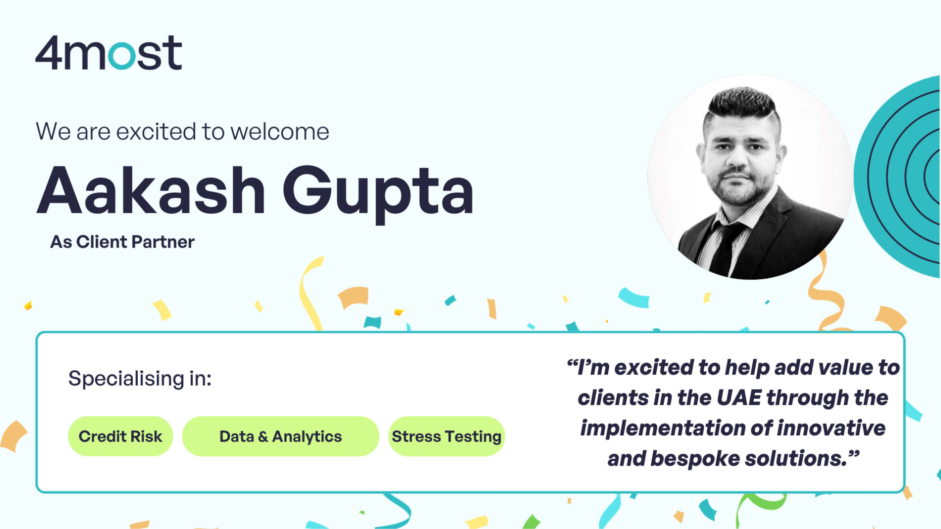 4most Aakash Gupta joins 4most as newest UAE based Client Partner - 4most